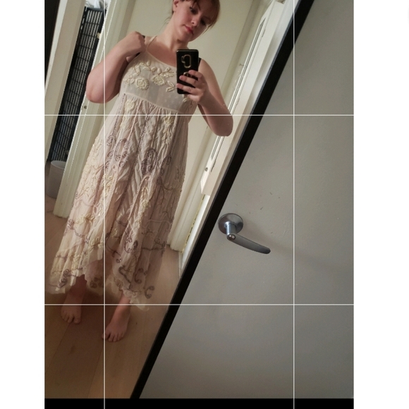 Free People Strawberry Moon Maxi Slip M - Picture 8 of 8